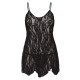 Leg Avenue Rose Lace Flair Chemise Black UK 14 to 18