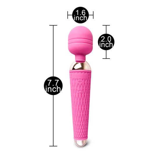 10 Speed Rechargeable Magic Wand Pink